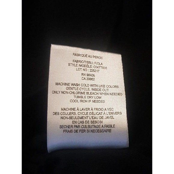 Theysken's Theory Dress Womens Sz Small Black Open back Pima Cotton Short Sleeve - Picture 10 of 12